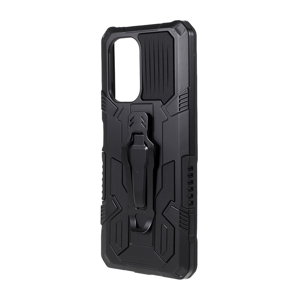 Well-Protected Hybrid Phone Case Shell with Back Clip Kickstand Design for Xiaomi Redmi K40/K40 Pro/Poco F3 - Black-2