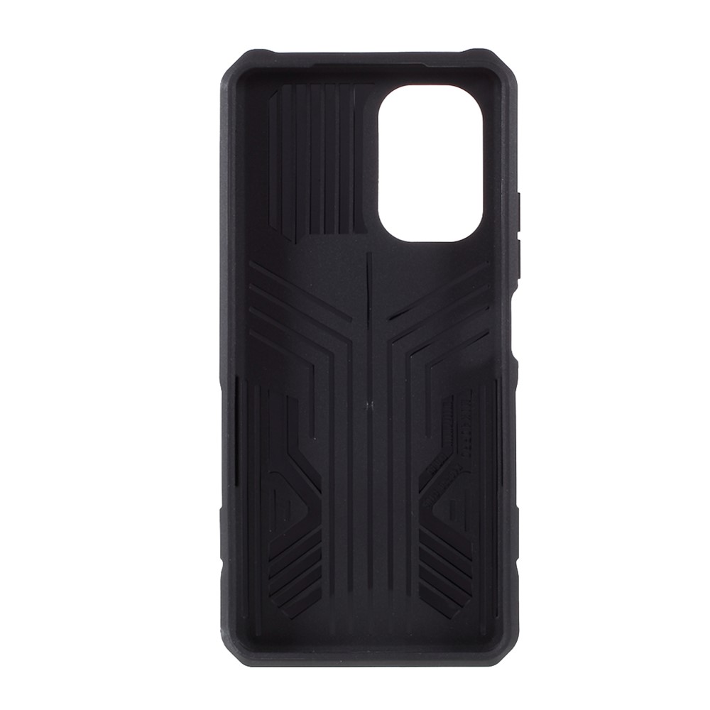 Well-Protected Hybrid Phone Case Shell with Back Clip Kickstand Design for Xiaomi Redmi K40/K40 Pro/Poco F3 - Black-3