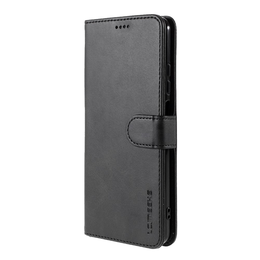 LC.IMEEKE Wallet Stand Leather Phone Casing Shell for Xiaomi Redmi Note 10S / Note 10 4G - Black-2