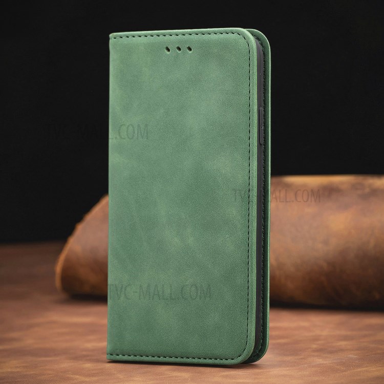 Auto-absorbed Vintage PU Leather Phone Casing for Xiaomi Redmi Note 9 4G (Qualcomm Snapdragon 662) / Redmi 9 Power / Redmi 9T - Green-2