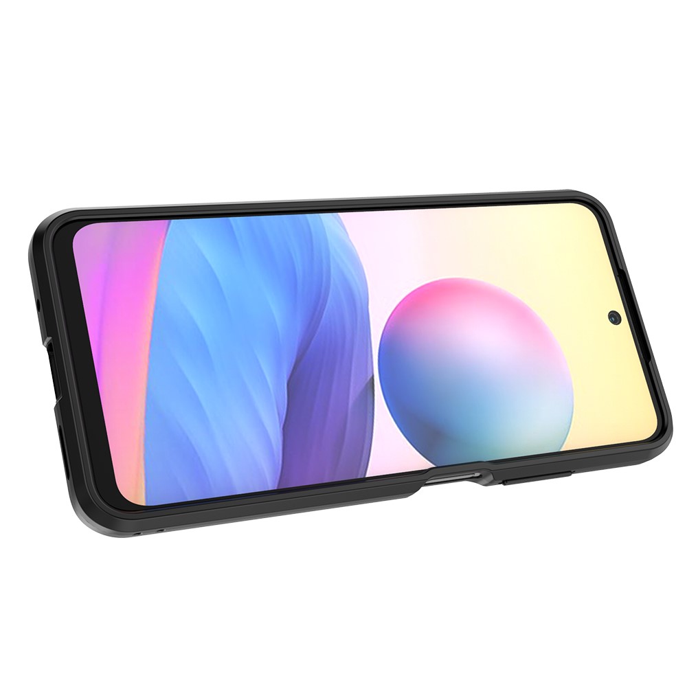 Kickstand Design Anti-Drop PC + TPU Hybrid Phone Case Cover for Xiaomi Redmi Note 10 5G - Black-7