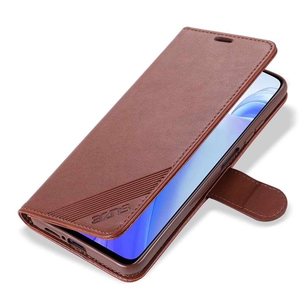 AZNS Proteção Full Cartet Design Stand Protetive Shell Para Xiaomi Mi 10t 5g/mi 10t Pro 5g/redmi K30s - Castanho-2