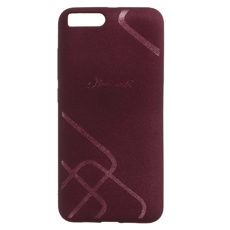 BOSILANG Lines Pattern Matte TPU Phone Cover for Xiaomi Mi 6 - Red-1