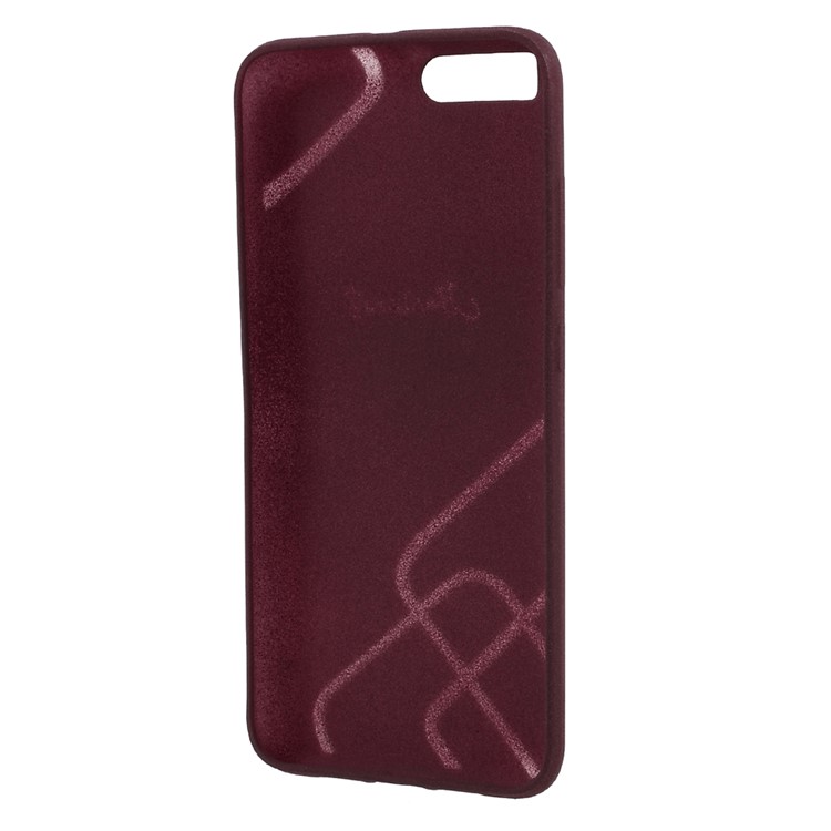 BOSILANG Lines Pattern Matte TPU Phone Cover for Xiaomi Mi 6 - Red-3