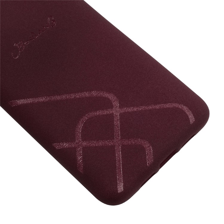 BOSILANG Lines Pattern Matte TPU Phone Cover for Xiaomi Mi 6 - Red-4