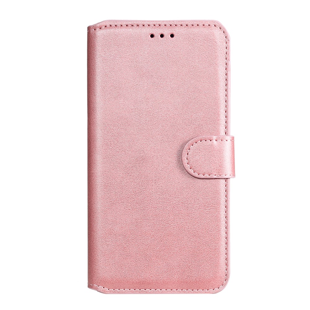 Tableau De Portefeuille De Portefeuille De Qualité Pour Xiaomi Redmi K40 Pro / Redmi K40 / Poco F3 / Mi 11i - Or Rose-8