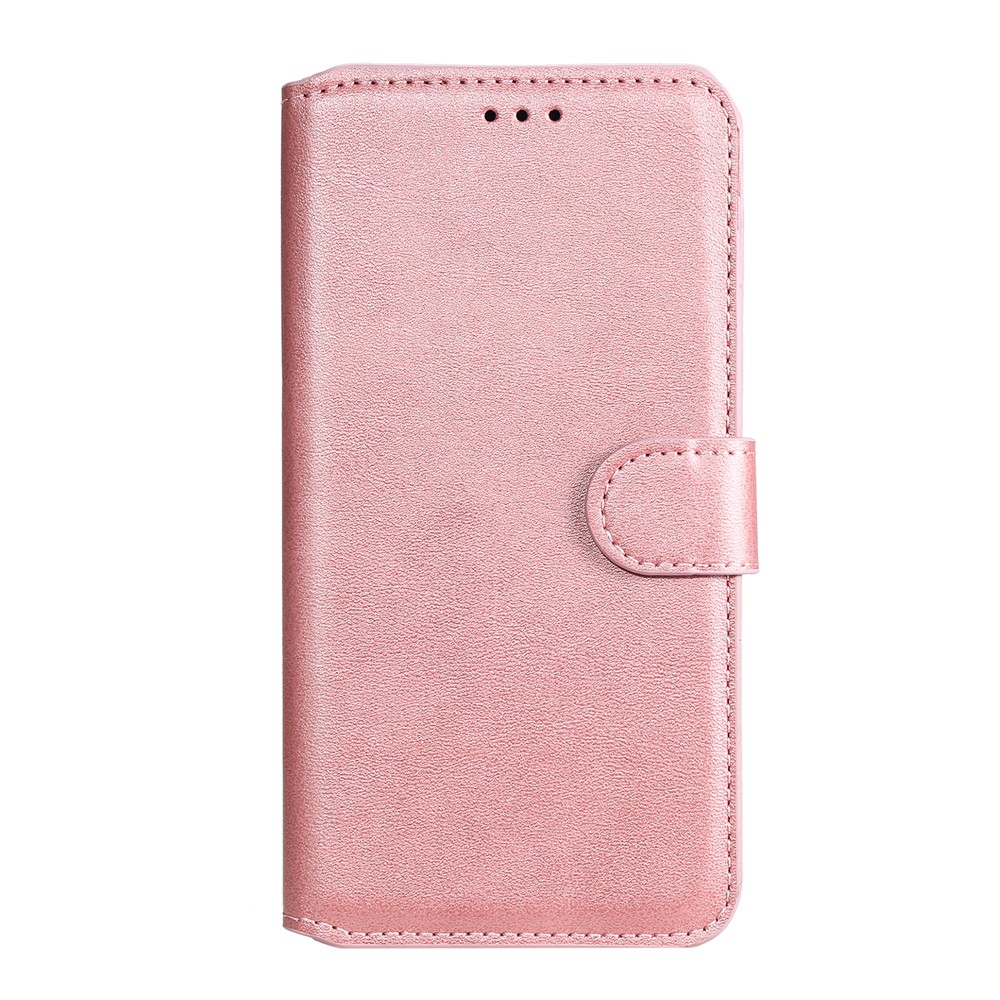 Carteira de Qualidade Flip Leather Phone Case Para Xiaomi Redmi K40 Pro / Redmi K40 / Poco F3 / Mi 11i - Rosa Ouro