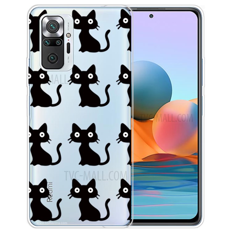 Drop Resistant Stylish Pattern Printing Well-Protected TPU Phone Case for Xiaomi Redmi Note 10 Pro/Note 10 Pro Max - Cats-1