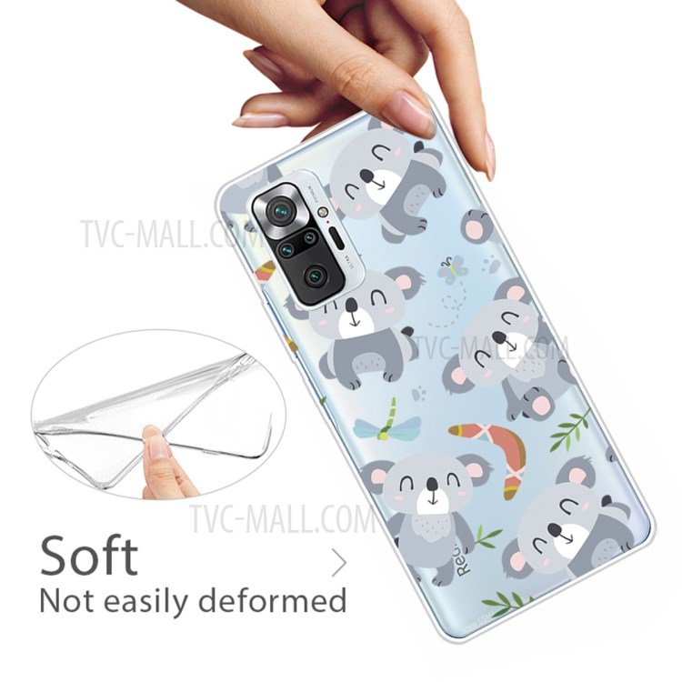 Drop Resistant Stylish Pattern Printing Well-Protected TPU Phone Case for Xiaomi Redmi Note 10 Pro/Note 10 Pro Max - Koala-3