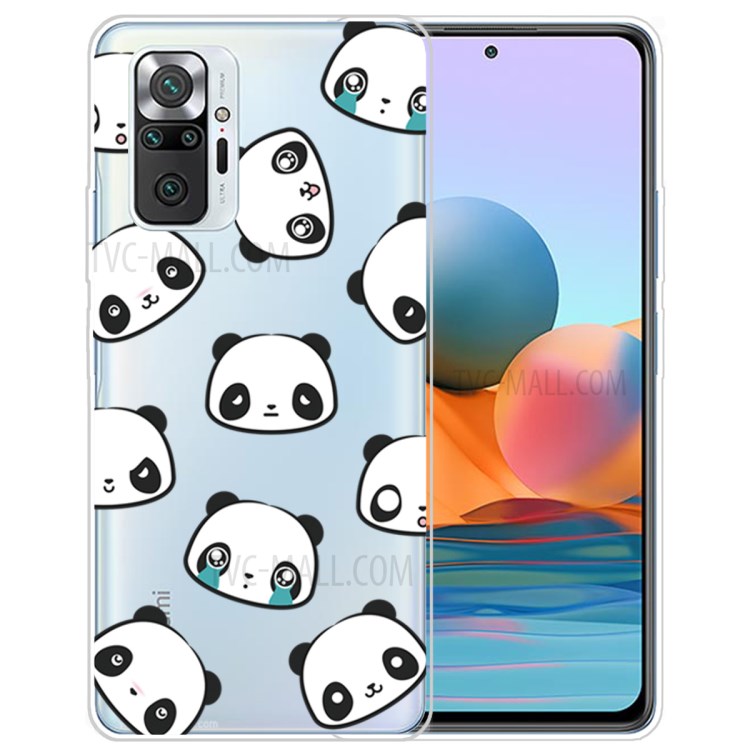 Drop Resistant Stylish Pattern Printing Well-Protected TPU Phone Case for Xiaomi Redmi Note 10 Pro/Note 10 Pro Max - Panda-1