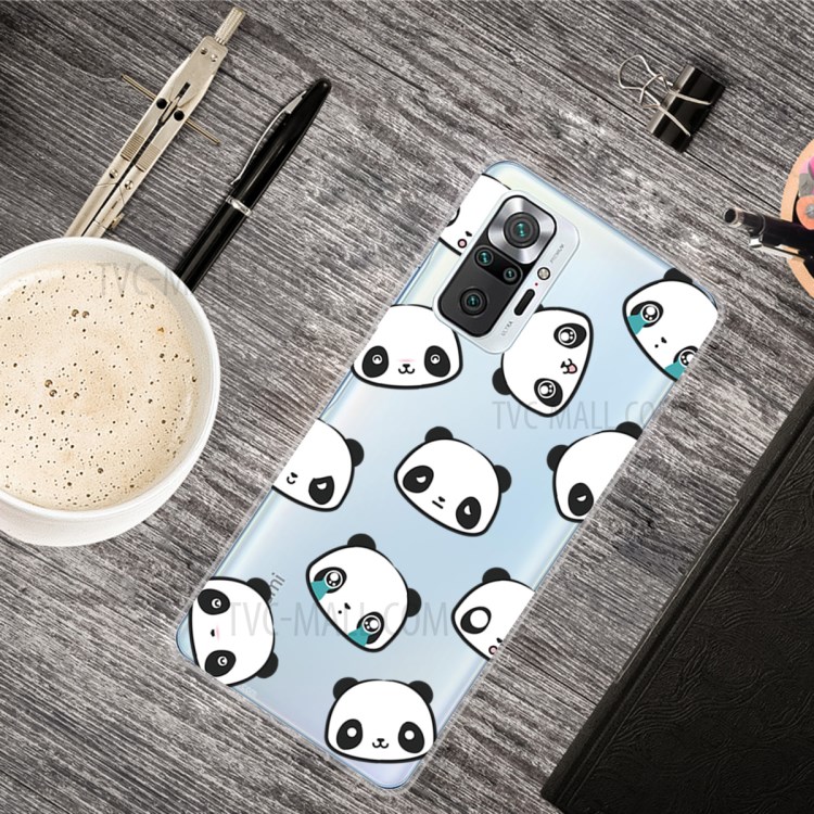 Drop Resistant Stylish Pattern Printing Well-Protected TPU Phone Case for Xiaomi Redmi Note 10 Pro/Note 10 Pro Max - Panda-2