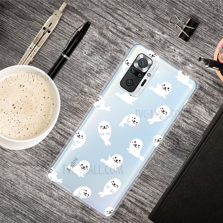 Stylish Pattern Printing Well-Protected Flexible TPU Phone Case for Xiaomi Redmi Note 10 Pro/Note 10 Pro Max - Seal-2