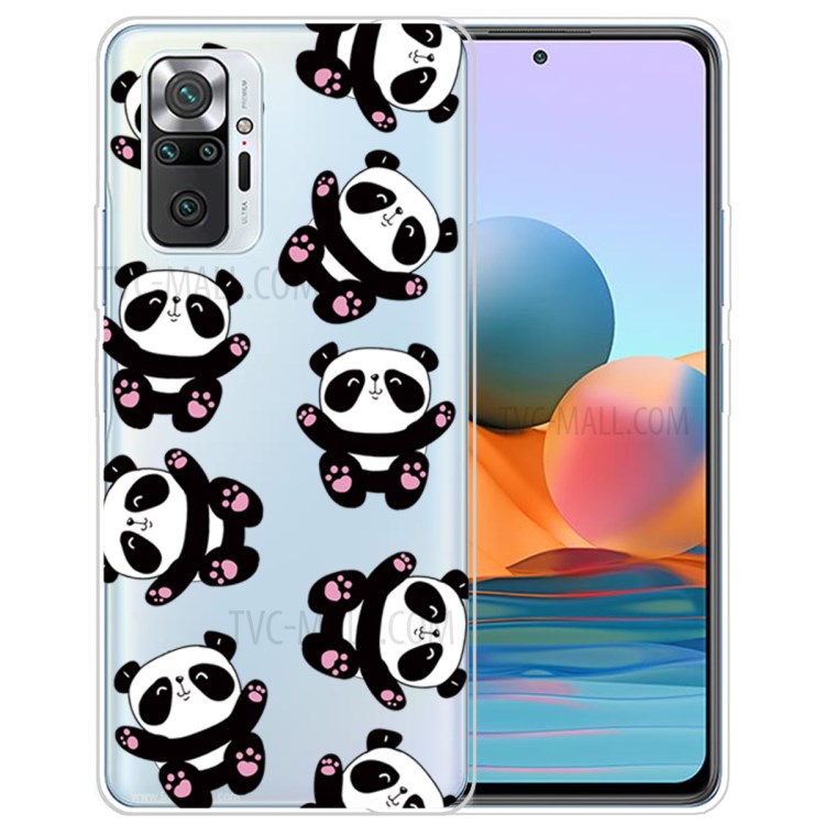 Stylish Pattern Printing Well-Protected Flexible TPU Phone Case for Xiaomi Redmi Note 10 Pro/Note 10 Pro Max - Panda-1