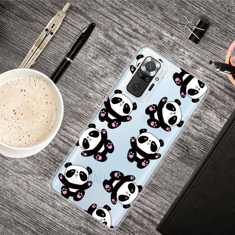 Stylish Pattern Printing Well-Protected Flexible TPU Phone Case for Xiaomi Redmi Note 10 Pro/Note 10 Pro Max - Panda-2