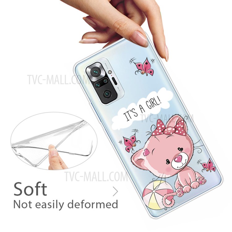 Stylish Pattern Printing Well-Protected Flexible TPU Phone Case for Xiaomi Redmi Note 10 Pro/Note 10 Pro Max - Cat-3