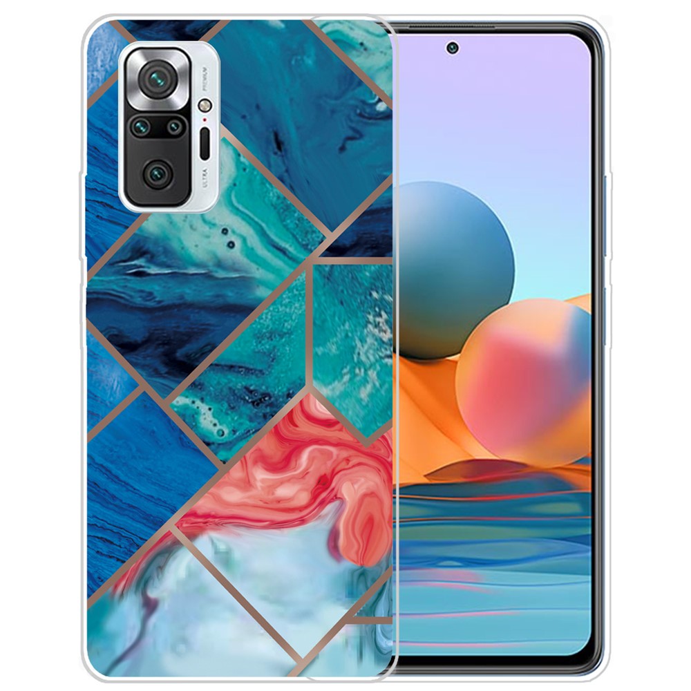 Marble Pattern TPU Cover Case for Xiaomi Redmi Note 10 Pro Max / Redmi Note 10 Pro - Style A-1