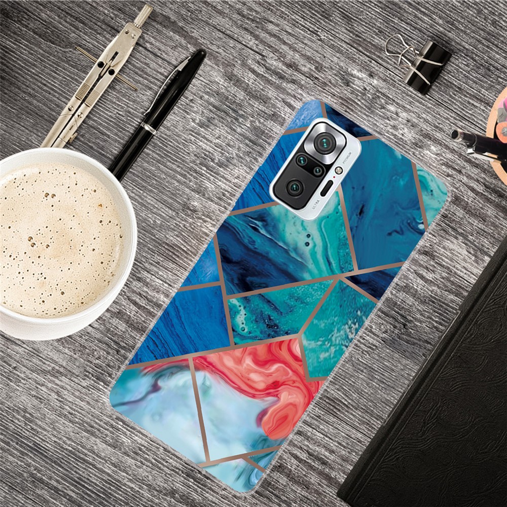 Marble Pattern TPU Cover Case for Xiaomi Redmi Note 10 Pro Max / Redmi Note 10 Pro - Style A-2
