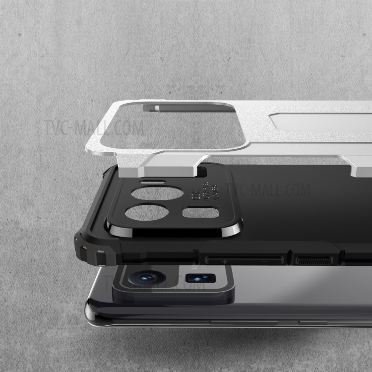 Armor Guard Plastic + TPU Hybrid Protection Case Cover for Xiaomi Mi 11 Ultra - Black-3