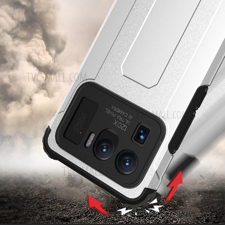 Armor Guard Plastic + TPU Hybrid Protection Case Cover for Xiaomi Mi 11 Ultra - Black-4