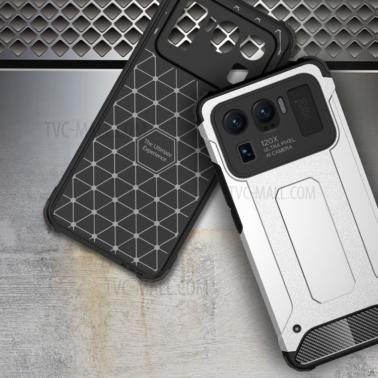 Armor Guard Plastic + TPU Hybrid Protection Case Cover for Xiaomi Mi 11 Ultra - Black-5
