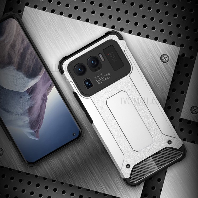 Armor Guard Plastic + TPU Hybrid Protection Case Cover for Xiaomi Mi 11 Ultra - Black-6