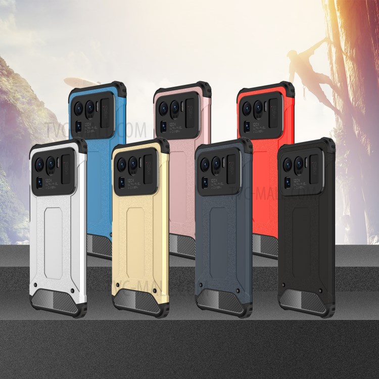 Armor Guard Plastic + TPU Hybrid Protection Case Cover for Xiaomi Mi 11 Ultra - Black-8