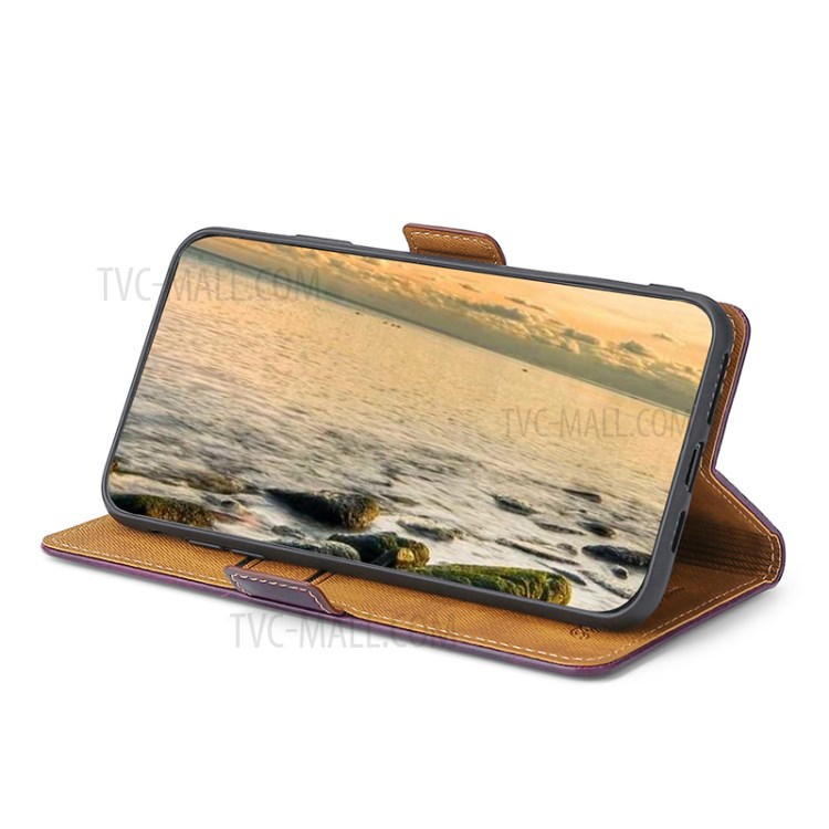 TPU + PU Leather Stand Case Shell with Card Slots for Xiaomi Redmi Note 10 4G / Note 10S - Blue-5