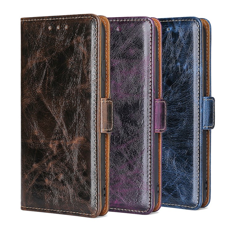 TPU + PU Leather Stand Case Shell with Card Slots for Xiaomi Redmi Note 10 4G / Note 10S - Blue-9