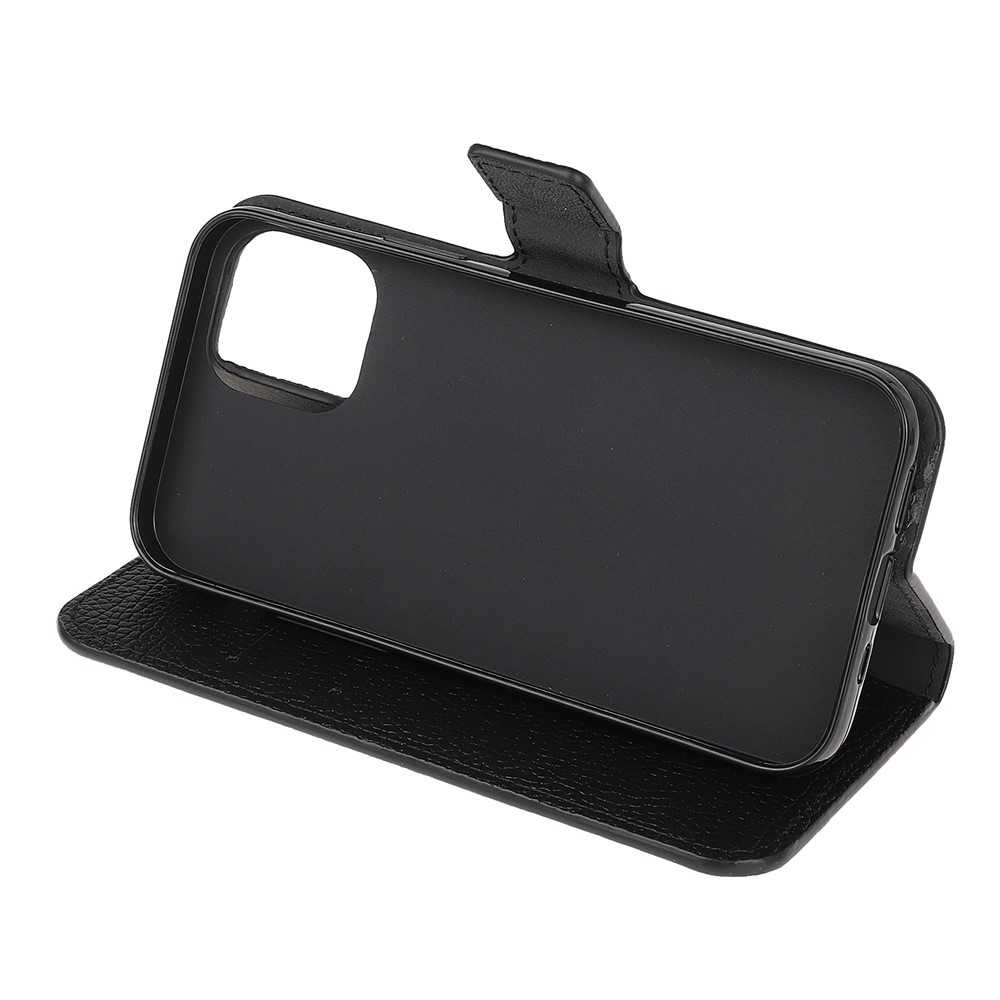 Litchi Texture Wallet Stand Leather Protection Case for Xiaomi Mi 11 Lite 5G / 4G - Black-4