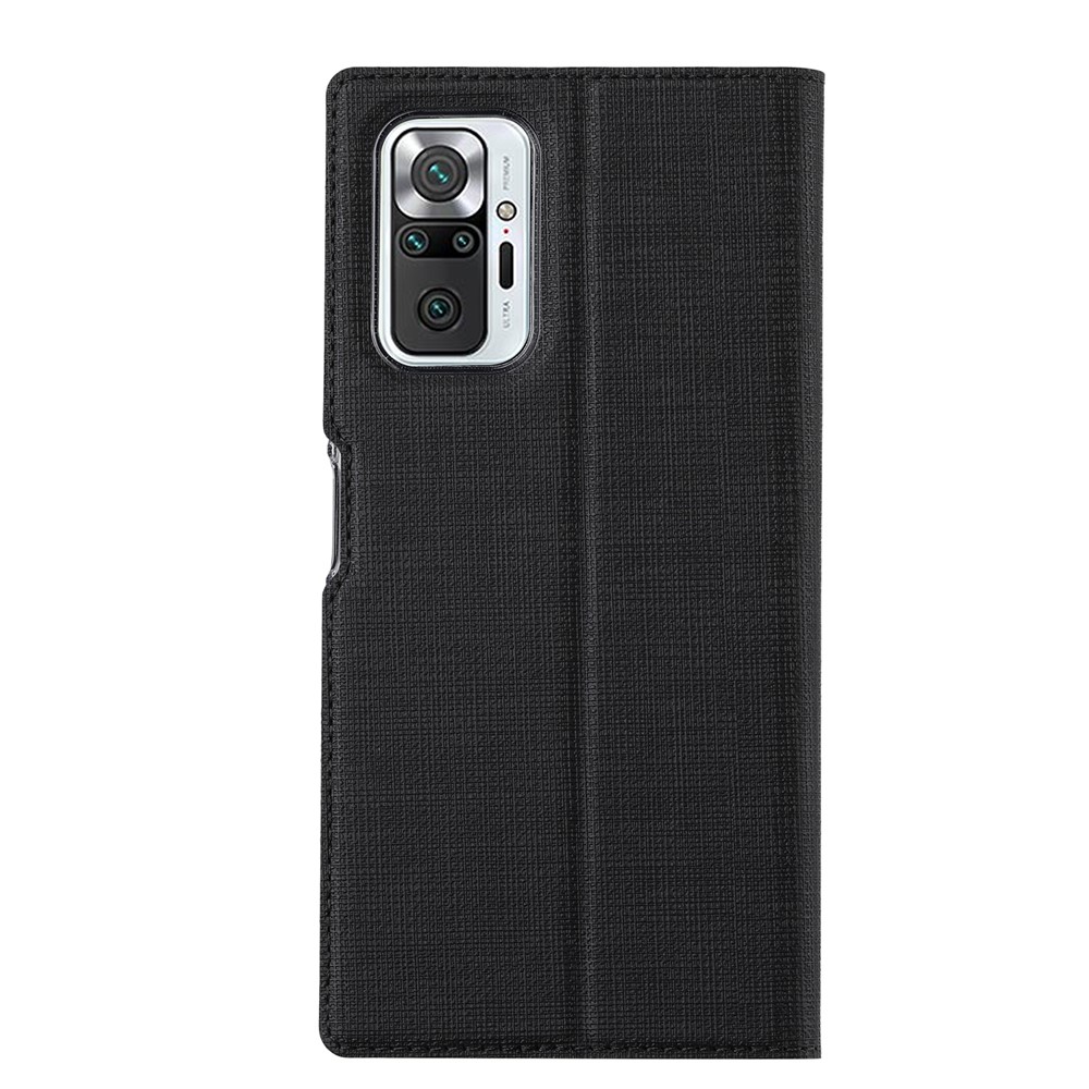 VILI DMX Series Full Coverage Well-Protected Leather Stand Case with Card Holder for Xiaomi Redmi Note 10 Pro/Note 10 Pro Max - Black-3