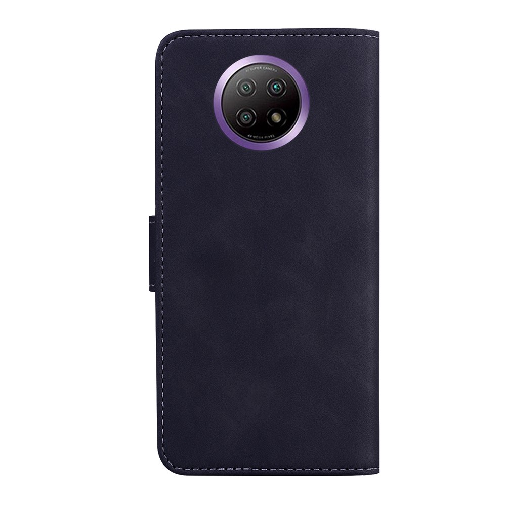 Folio Flip Full Protection Leather Phone Case with Wallet Stand for Xiaomi Redmi Note 9 5G/Note 9T 5G - Black-4