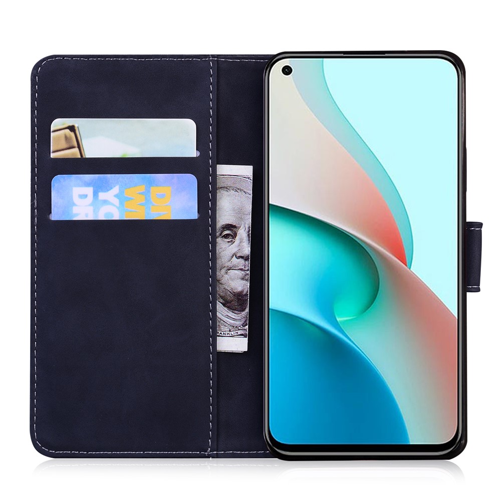 Folio Flip Full Protection Leather Phone Case with Wallet Stand for Xiaomi Redmi Note 9 5G/Note 9T 5G - Black-6