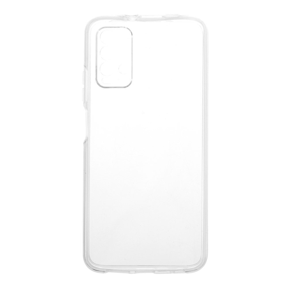 2 in 1 PET Front Cover + TPU Edge + Acrylic Back Panel Clear Full Protective Hybrid Shell for Xiaomi Redmi 9T/9 Power/Note 9 4G (Qualcomm Snapdragon 662)-1