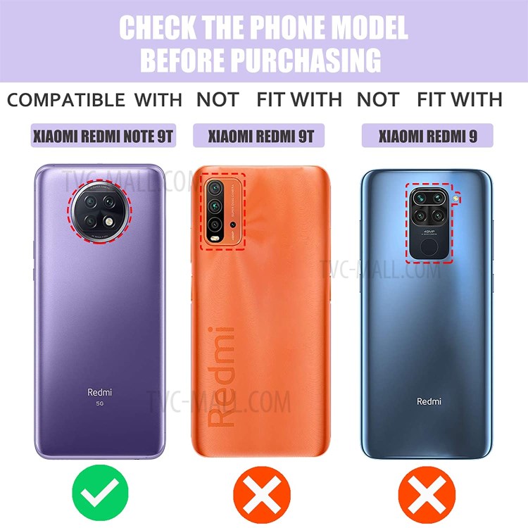 Well-Protected TPU Cover with Tempered Glass Screen Protector for Xiaomi Redmi Note 9 5G/Note 9T 5G-4