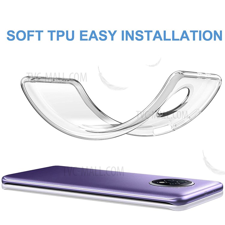 Well-Protected TPU Cover with Tempered Glass Screen Protector for Xiaomi Redmi Note 9 5G/Note 9T 5G-5