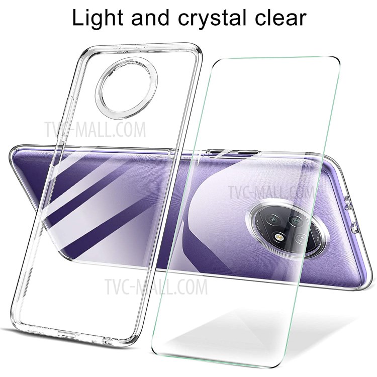 Well-Protected TPU Cover with Tempered Glass Screen Protector for Xiaomi Redmi Note 9 5G/Note 9T 5G-6