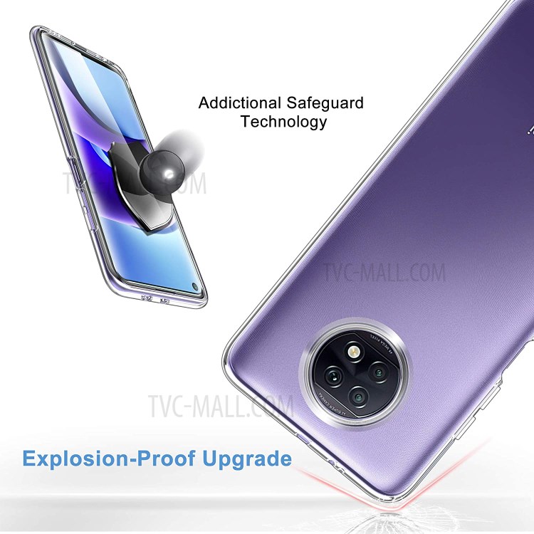 Well-Protected TPU Cover with Tempered Glass Screen Protector for Xiaomi Redmi Note 9 5G/Note 9T 5G-7