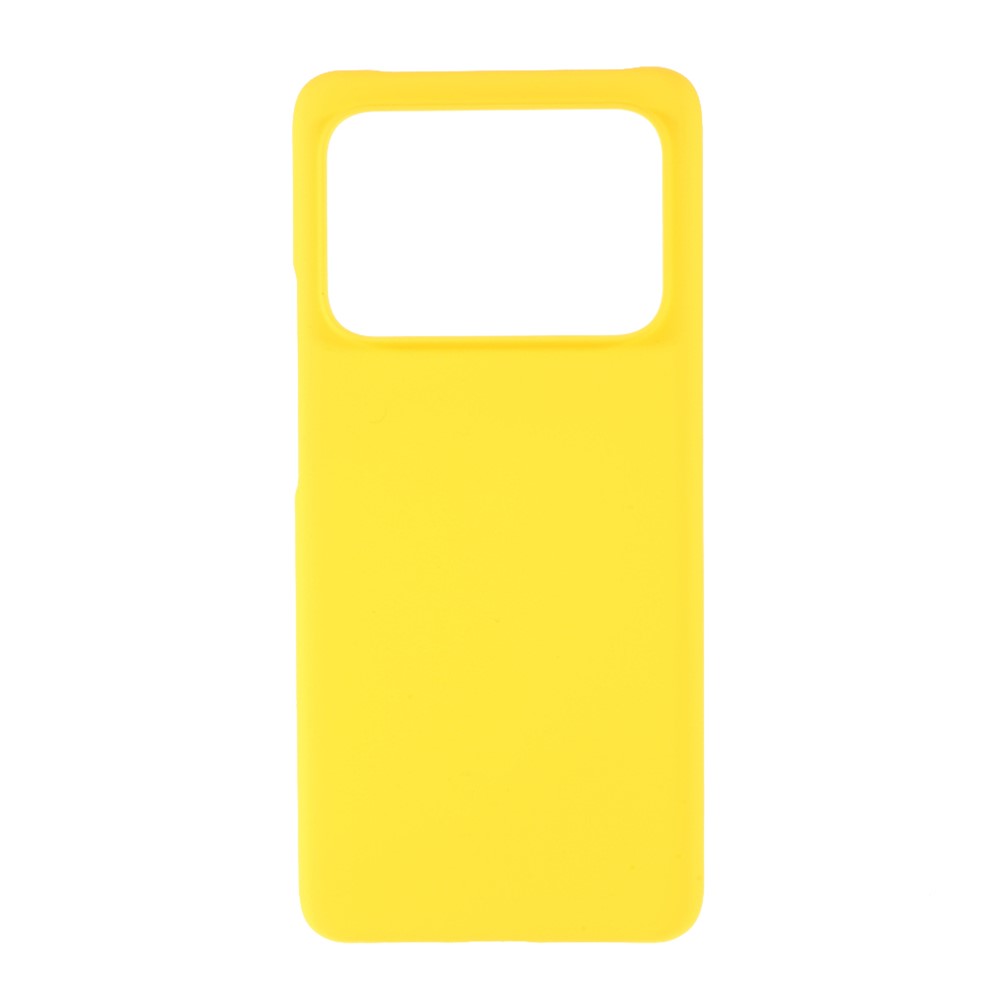 Comfortable Touch Rubberized PC Hard Protector Cover Case for Xiaomi Mi 11 Ultra - Yellow-1
