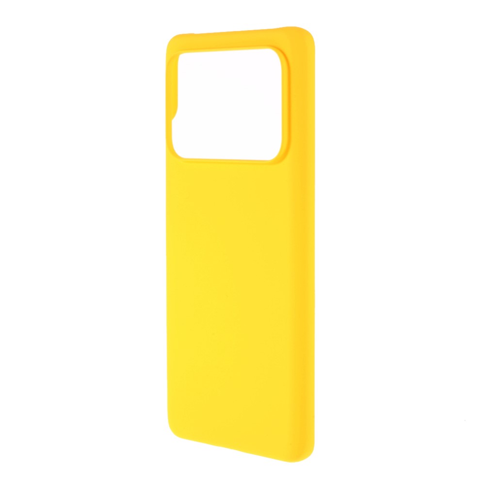 Comfortable Touch Rubberized PC Hard Protector Cover Case for Xiaomi Mi 11 Ultra - Yellow-2