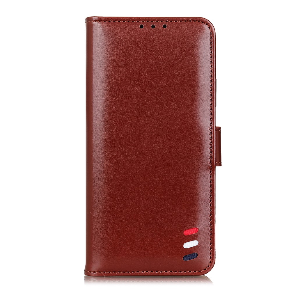 PU Leather Stand Wallet Case for Xiaomi Redmi Note 10 5G - Brown-2