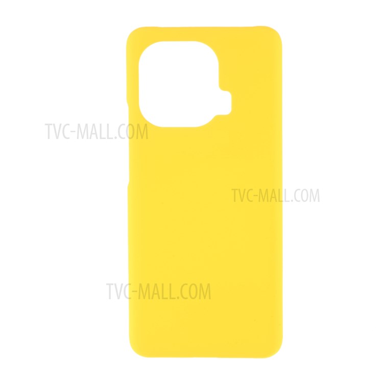 Rubberized Plastic Hard Phone Case for Xiaomi Mi 11 Pro Mobile Phone Cover - Yellow-1