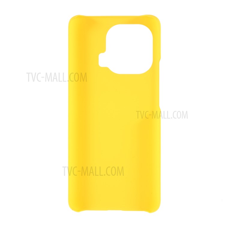 Rubberized Plastic Hard Phone Case for Xiaomi Mi 11 Pro Mobile Phone Cover - Yellow-3