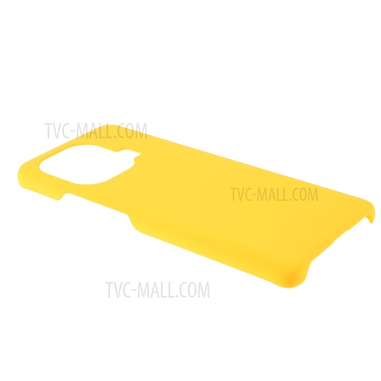 Rubberized Plastic Hard Phone Case for Xiaomi Mi 11 Pro Mobile Phone Cover - Yellow-4