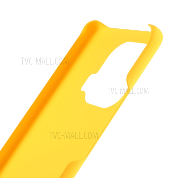 Rubberized Plastic Hard Phone Case for Xiaomi Mi 11 Pro Mobile Phone Cover - Yellow-6