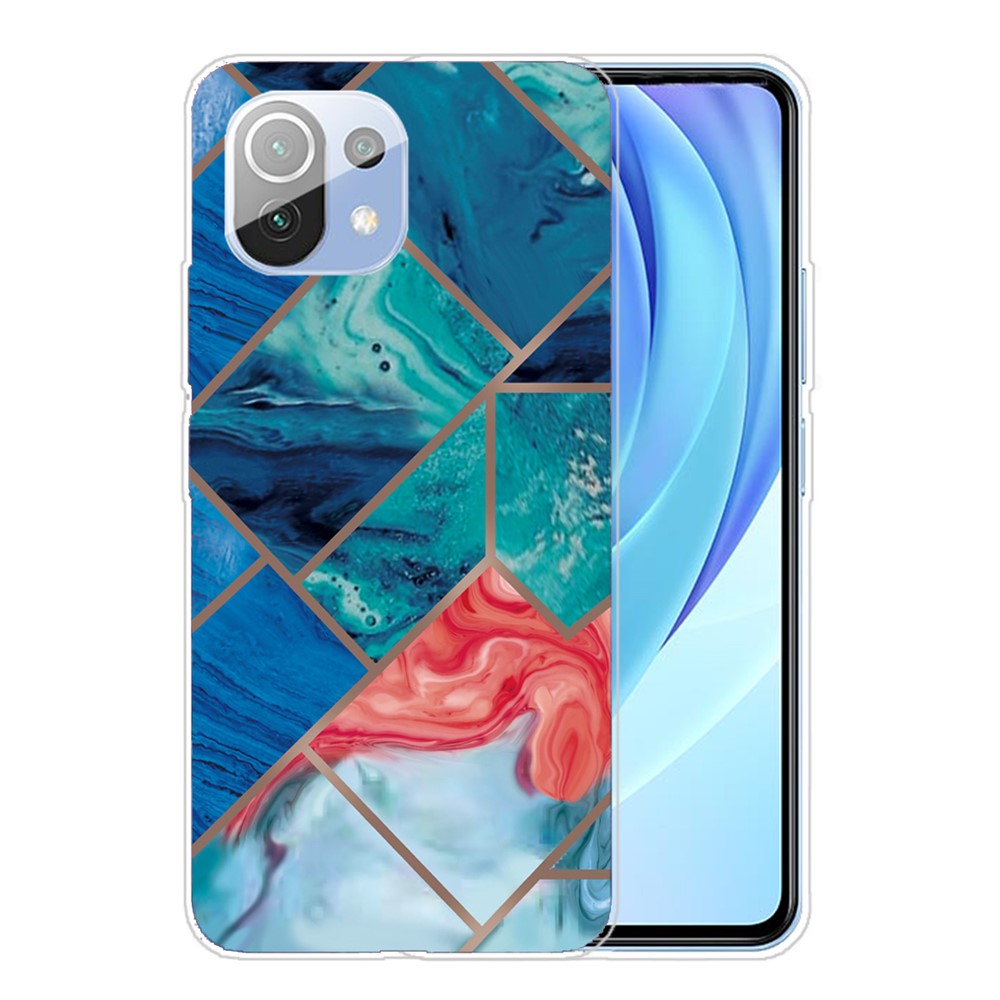 Marble Pattern Printing Flexible TPU Covering Case for Xiaomi Mi 11 - Style A-1