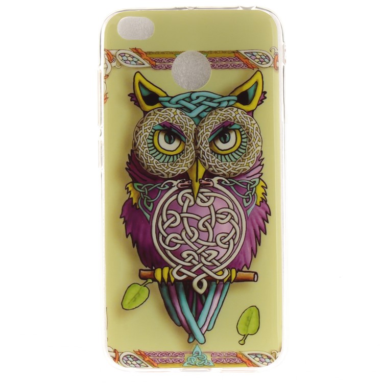 Pattern Printing IMD TPU Protective Case for Xiaomi Redmi 4X - Owl-2