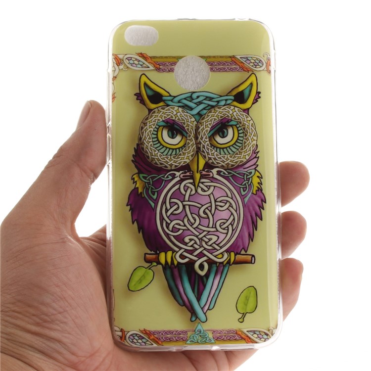 Pattern Printing IMD TPU Protective Case for Xiaomi Redmi 4X - Owl-5