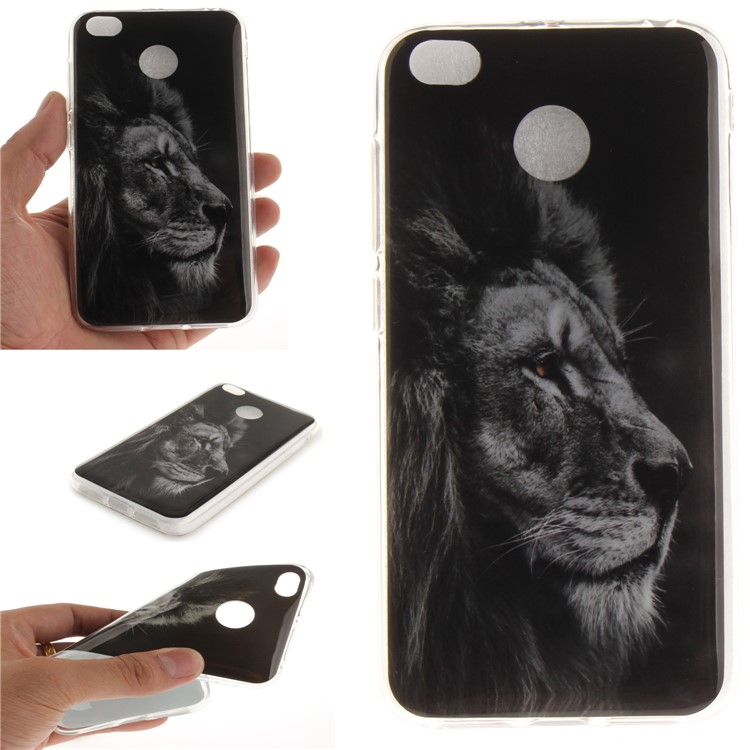 Pattern Printing IMD TPU Protective Case for Xiaomi Redmi 4X - Lion-1