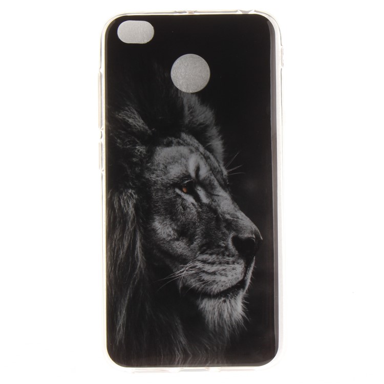 Pattern Printing IMD TPU Protective Case for Xiaomi Redmi 4X - Lion-2