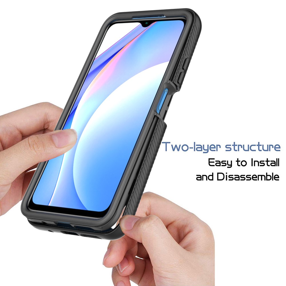 Shockproof PC + TPU + Acrylic Hybrid Case Cover for Xiaomi Poco M3/Redmi 9 Power/Redmi 9T/Redmi Note 9 4G (Qualcomm Snapdragon 662) - Black-3